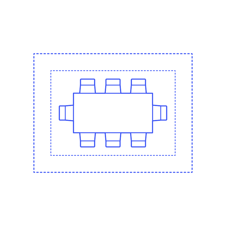 Layouts Dining Rooms Rectangle Formal Medium Vinyl Cutting Svg File Free Vectors
